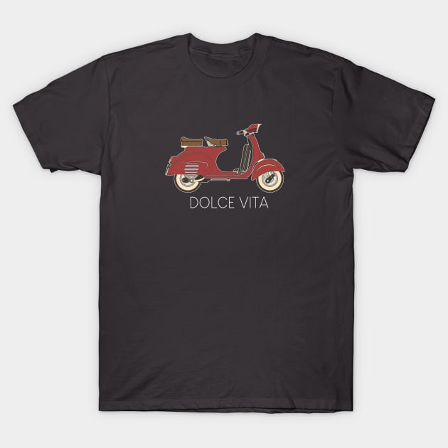 Dolce Vita Scooter T-Shirt by Monkey Business Bank